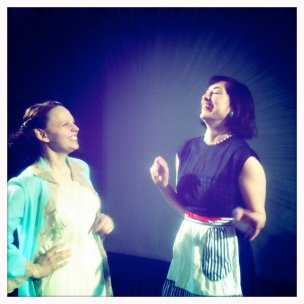 Eve Udesky and Sarah Sakaan in Libby Emmons' Connie in Detroit, directed by Ali Ayala