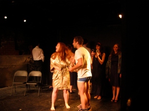 Jody Christopherson and Jacob Saxton in Suzan-Lori Parks' 365 Days/365 Plays
