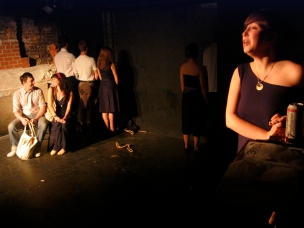 Jermeiah Clancy, Elaine O'Brien and Anne Fidler in Suzan-Lori Parks' 365 Days/365 Plays